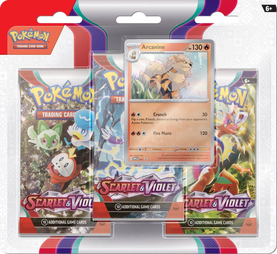 Pokémon Scarlet & Violet 3BoosterBlister: Arcanine Kaarten