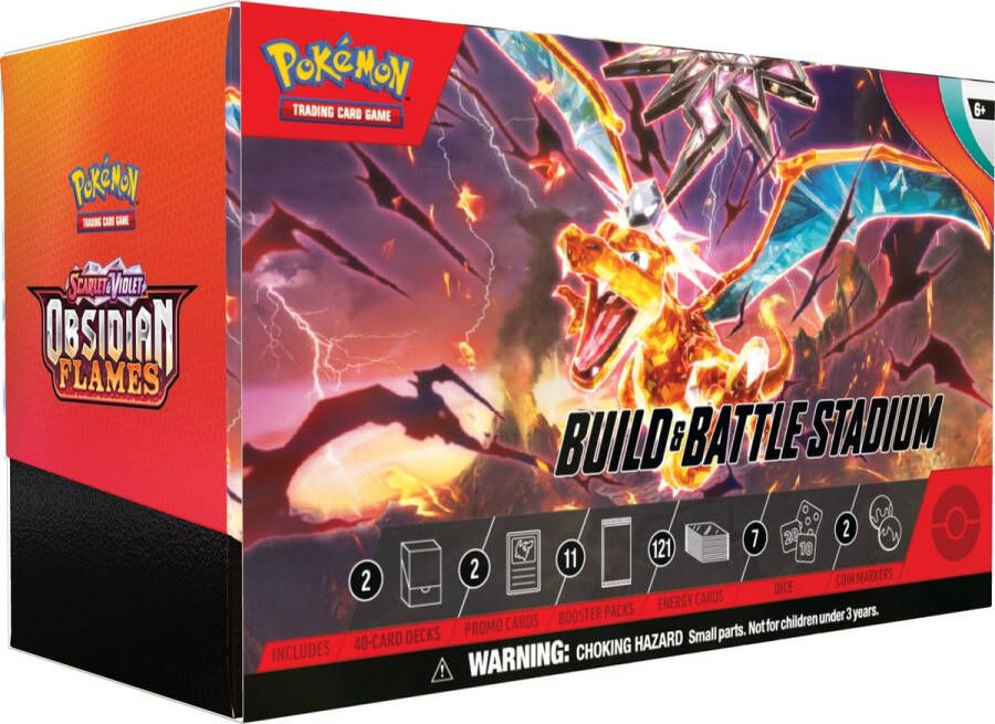 Pokémon Scarlet & Violet Obsidian Flames Build & Battle Stadium Kaarten