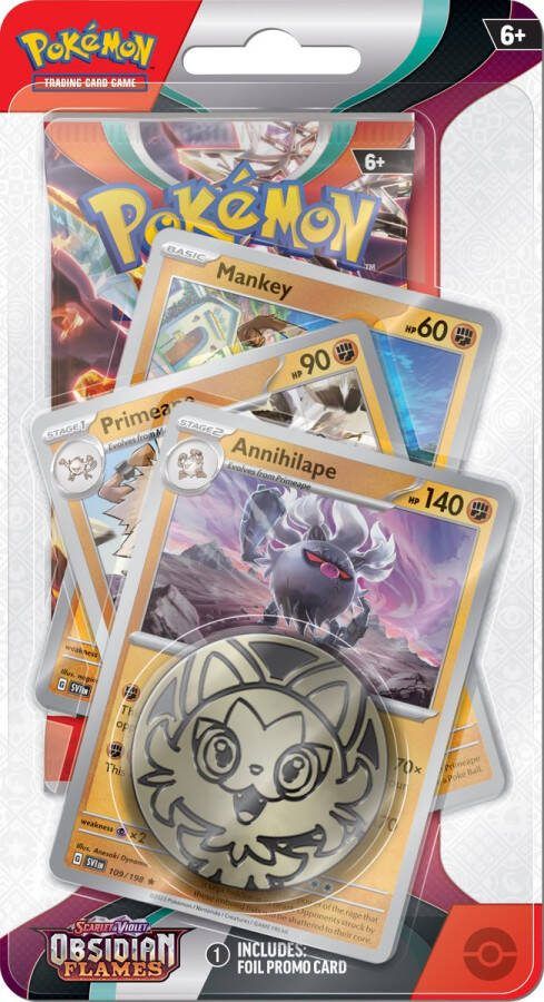 Pokémon Scarlet & Violet Obsidian Flames Premium Checklane Annihilape Kaarten