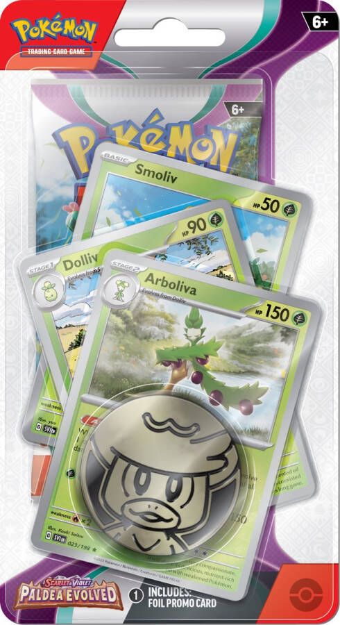 Pokémon Scarlet & Violet Paldea Evolved Premium Checklane Arboliva Kaarten