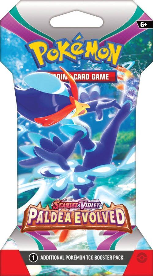 Pokémon Scarlet & Violet Paldea Evolved Sleeved Booster trading card 10 kaarten