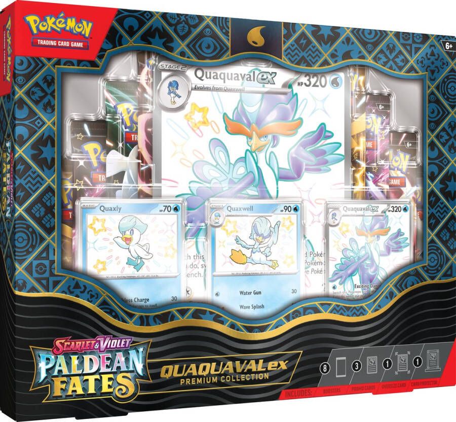 Pokémon Scarlet & Violet Paldean Fates Premium Collection Quaquaval ex Kaarten
