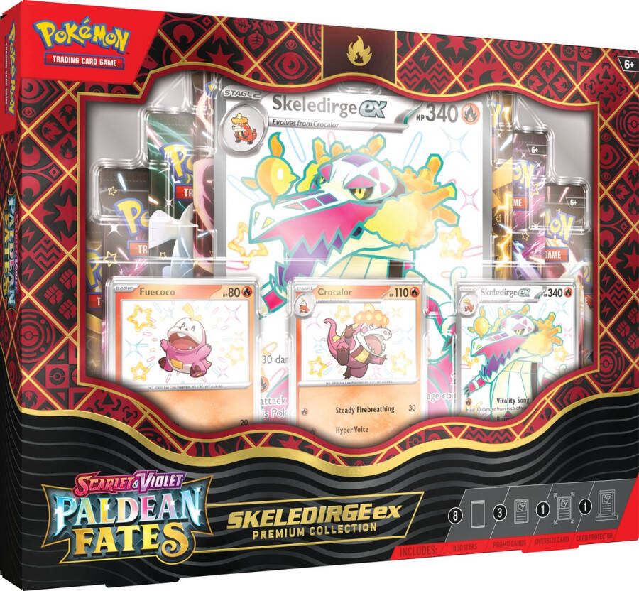 Pokémon Scarlet & Violet Paldean Fates Premium Collection Skeledirge ex Kaarten
