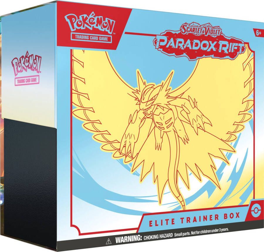 Pokémon Scarlet & Violet Paradox Rift Elite Trainer Box Roaring Moon Kaarten