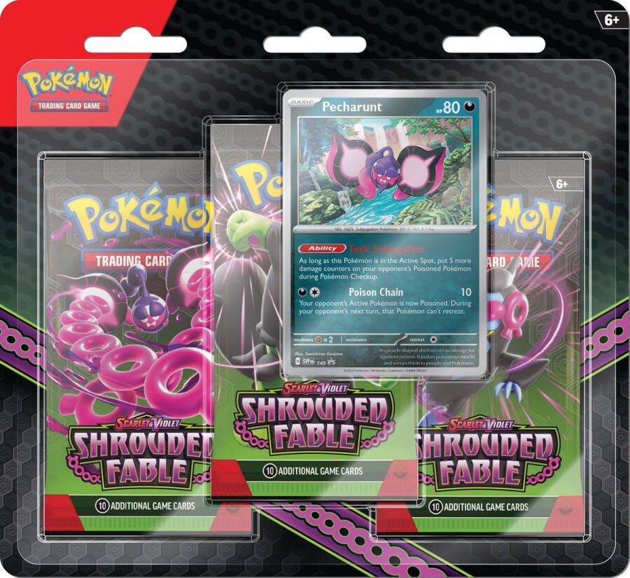 Pokémon Scarlet & Violet Shrouded Fable 3 Booster Blister Trading Cards Kaarten