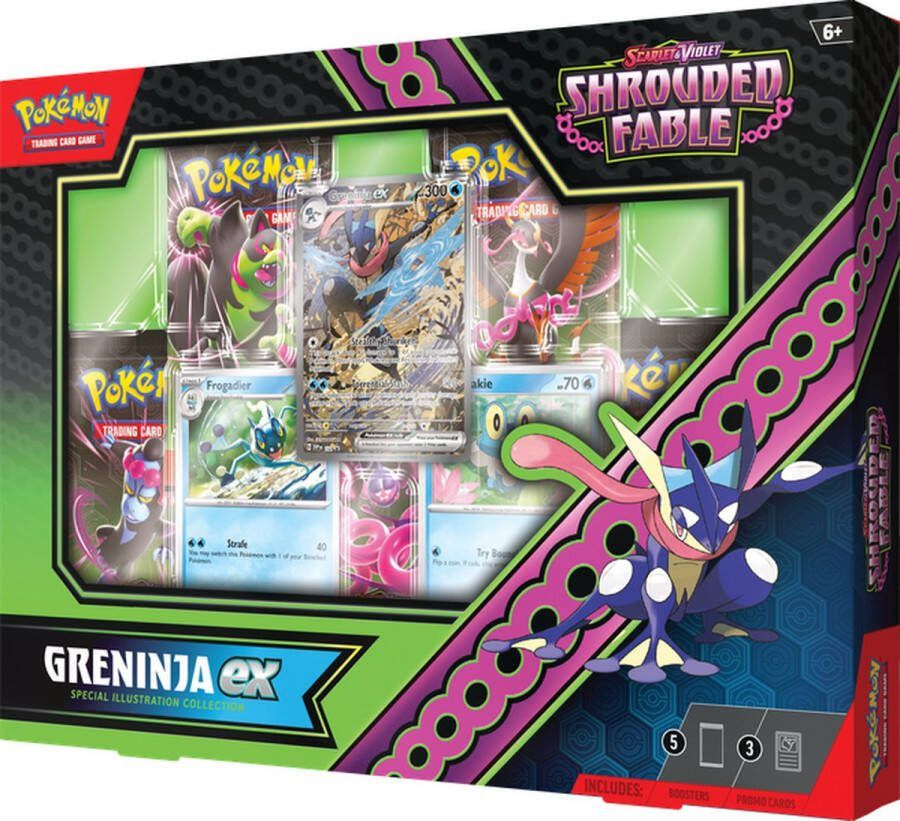 Pokémon Scarlet & Violet Shrouded Fable Greninja ex Trading Cards Kaarten