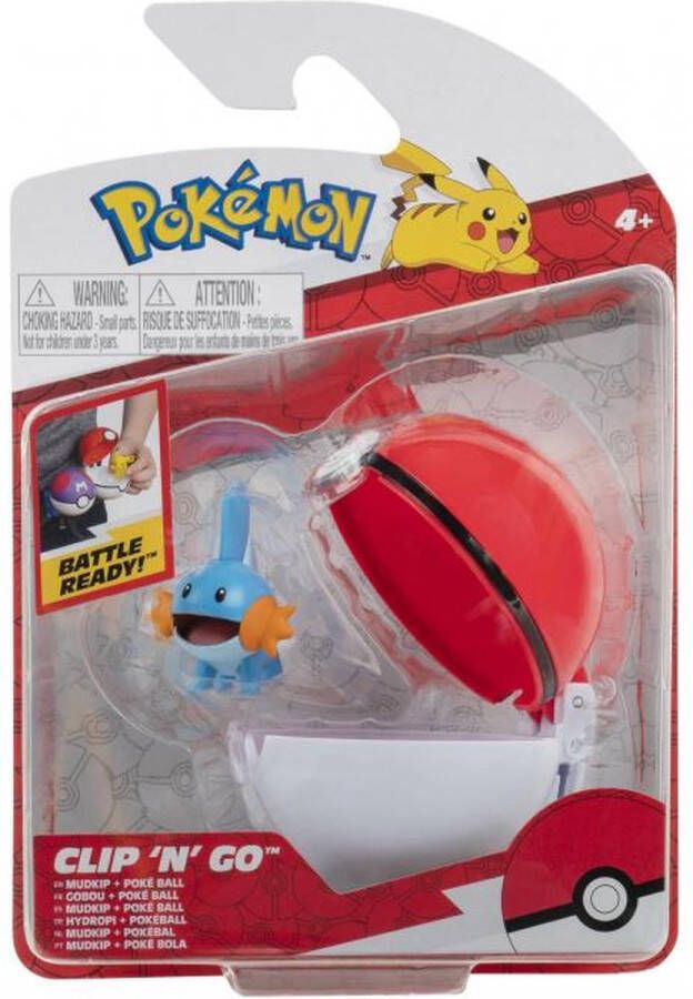 Pokémon Speelfiguur Clip 'N' Go Mudkip