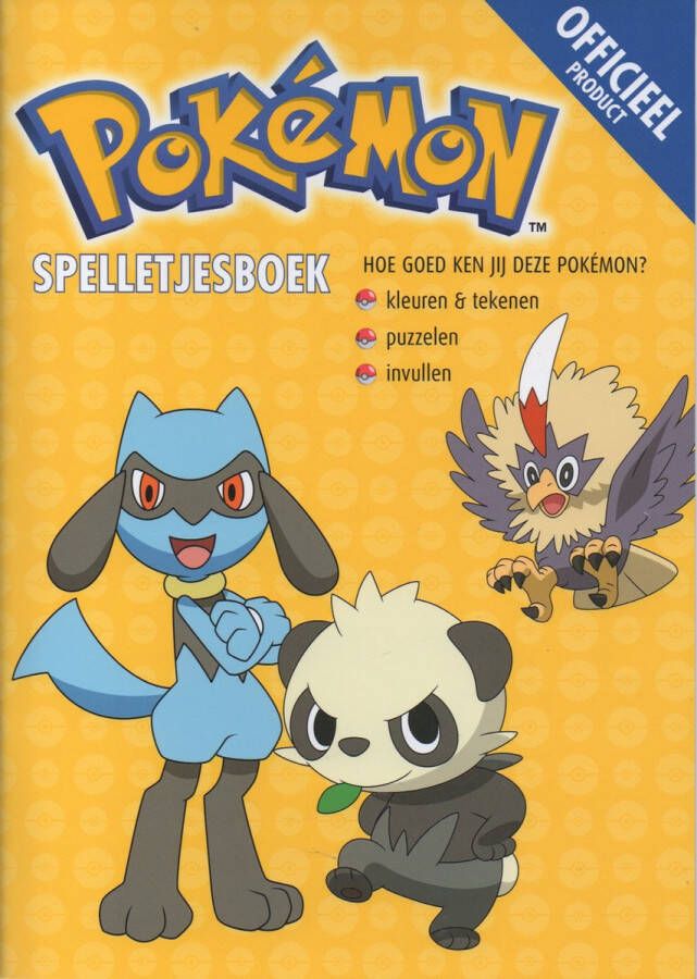 Pokémon Spelletjesboek Hoe goed ken jij deze Geel