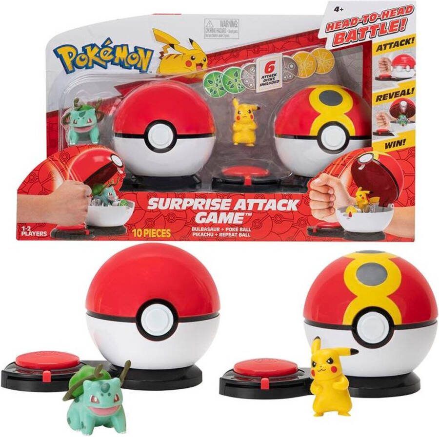 Pokémon Surprise Attack Actiespel Pikachu en Bulbasaur Editie