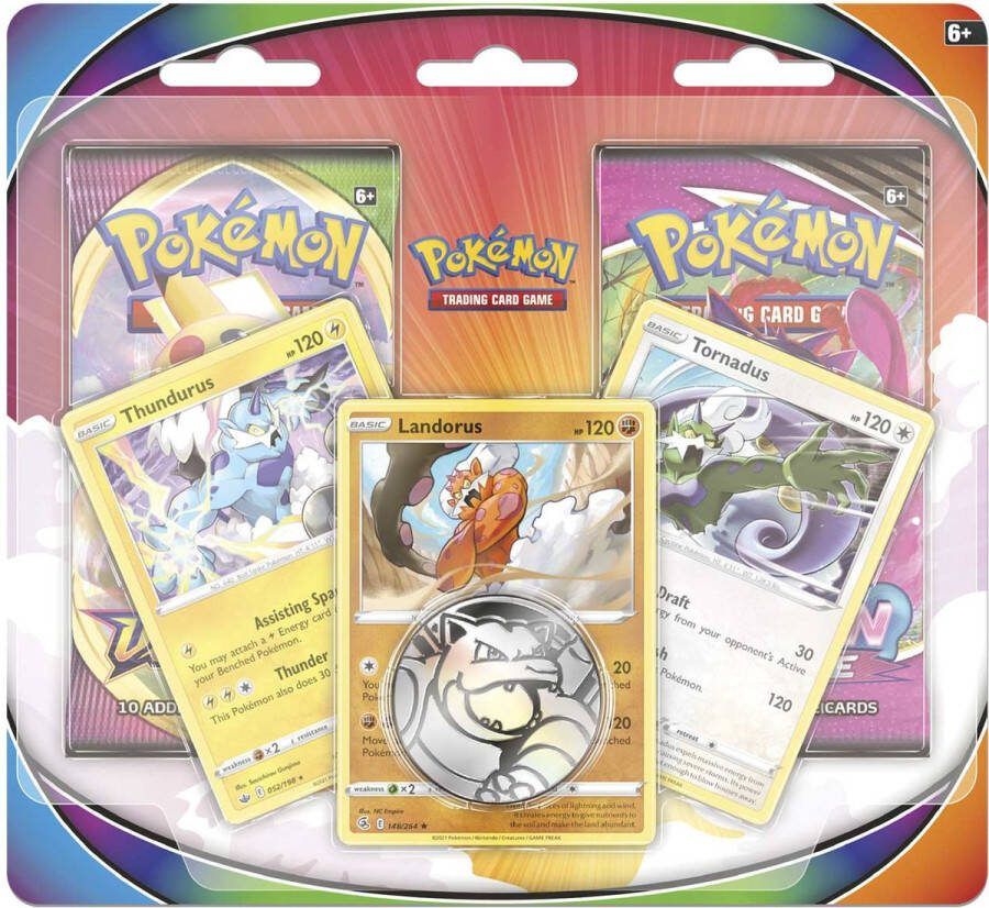 Pokémon TCG Tornadus Thundurus & Landorus blister with 2 booster packs & coin