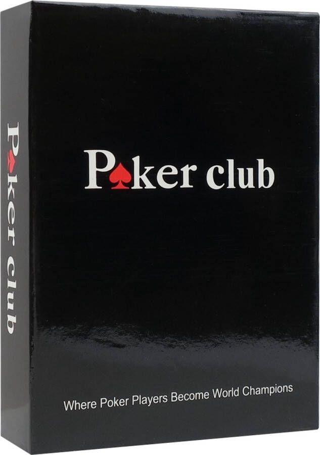 Poker Club Luxe speelkaarten van 100% plastic Blauw