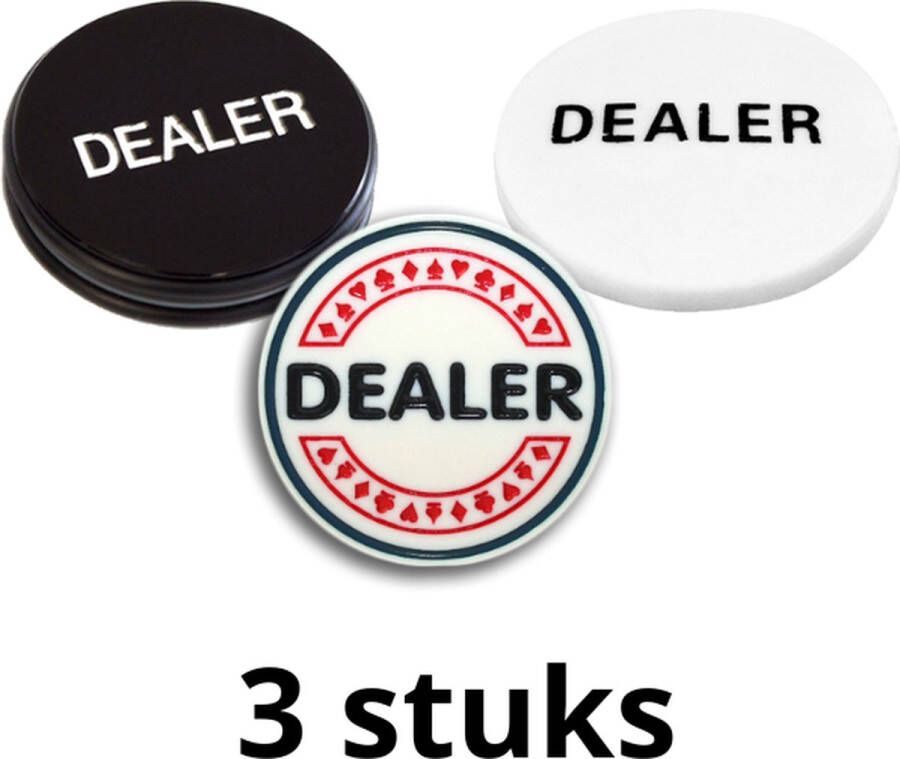Poker Merchant Dealer button 3pack poker chips poker fiches