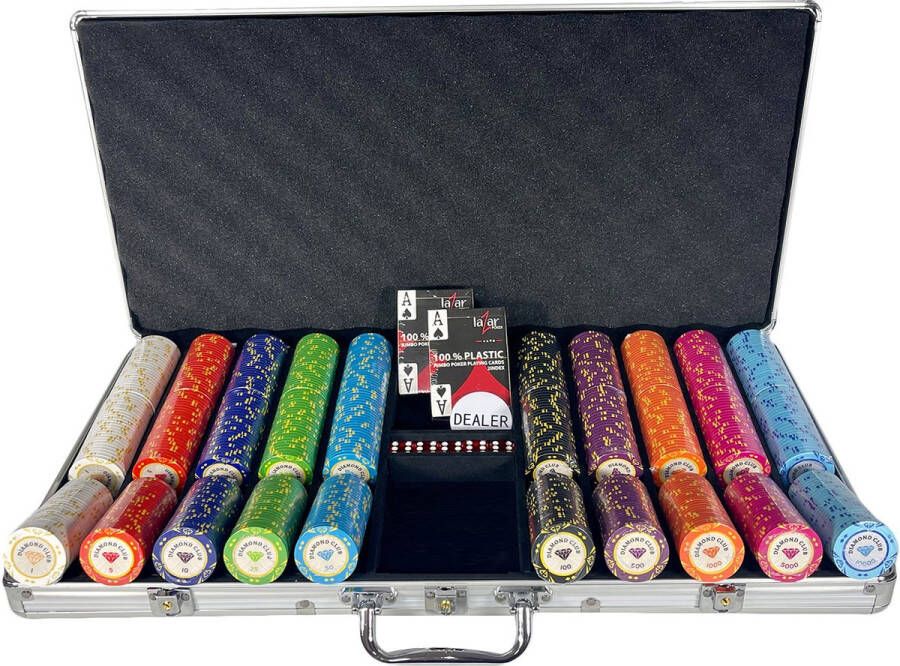 Poker Merchant Pokerset Diamond Club 750pcs Clay Composite