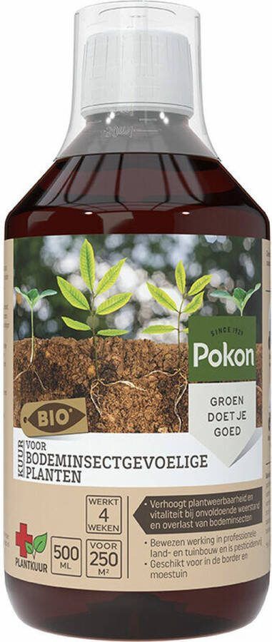 Pokon Bio Bodeminsectgevoelige Planten Concentraat 500ml Biologische Insectenbestrijding Geschikt voor border en moestuin