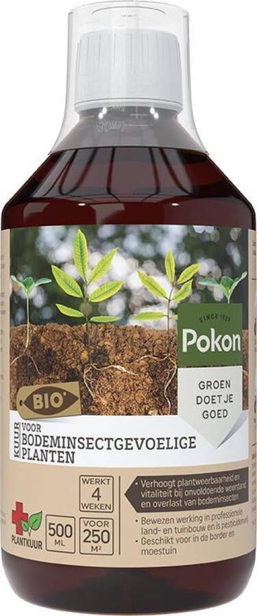 Pokon Bio Bodeminsectgevoelige Planten Concentraat 500ml Biologische Insectenbestrijding Geschikt voor border en moestuin