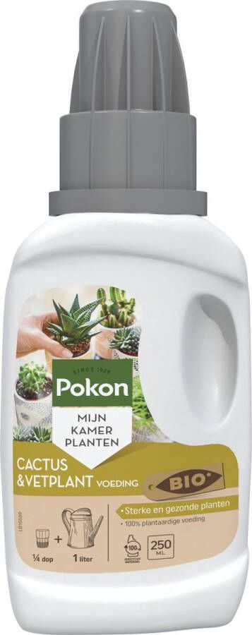 Pokon Bio Cactus & Vetplant voeding 250ml Plantenvoeding (bio) 7ml per 1L water