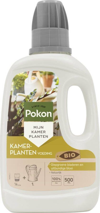 Pokon Bio Kamerplanten Voeding 500ml Plantenvoeding (bio) 7ml per 1L water Kamerplantenvoeding