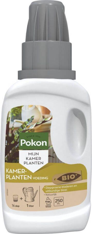 Pokon Bio Kamerplanten Voeding 250ml Plantenvoeding (bio) 7ml per 1L water Kamerplantenvoeding