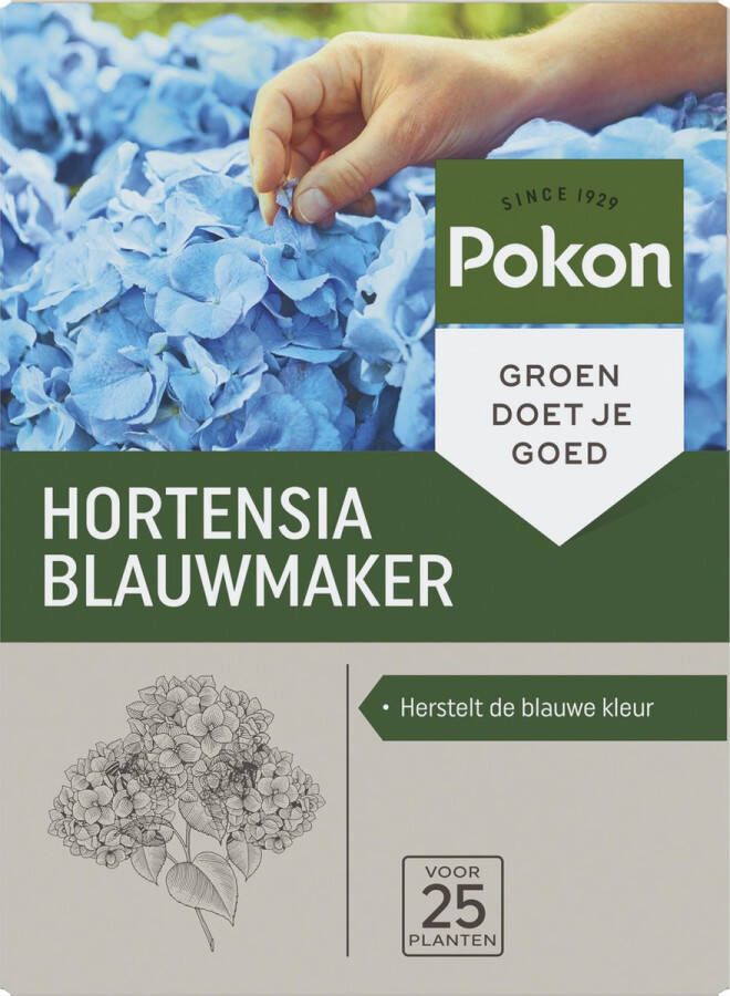 Pokon Hortensia Blauwmaker 500g Herstelt blauwe kleur Geschikt voor 25 planten