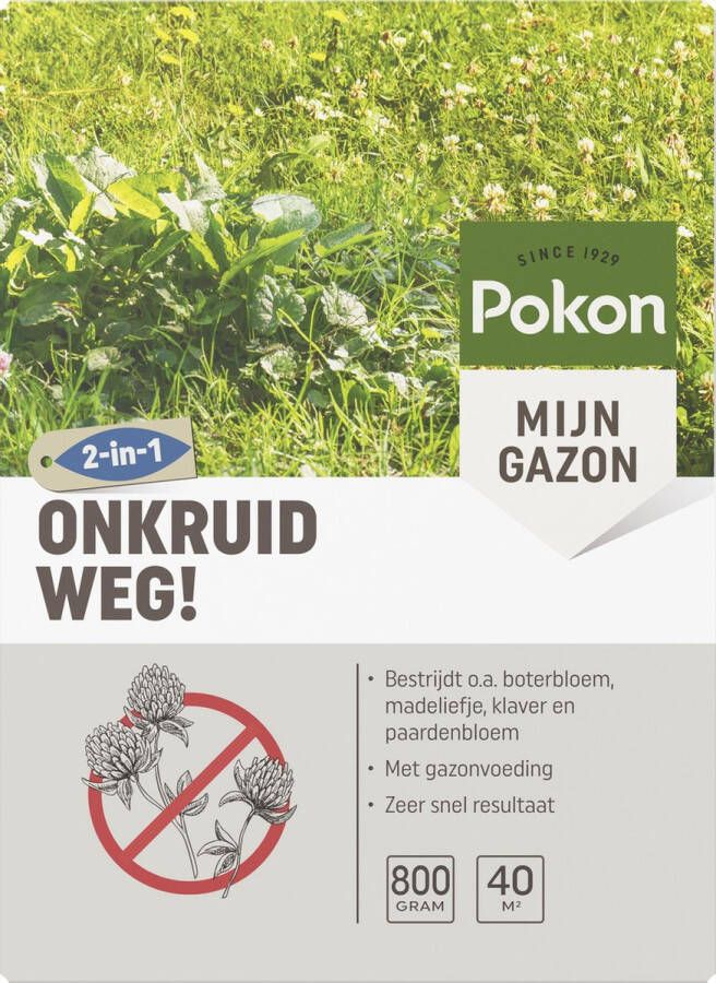 Pokon Onkruid Weg! 800gr Onkruidverdelger Geschikt voor 40m² Onkruidbestrijder