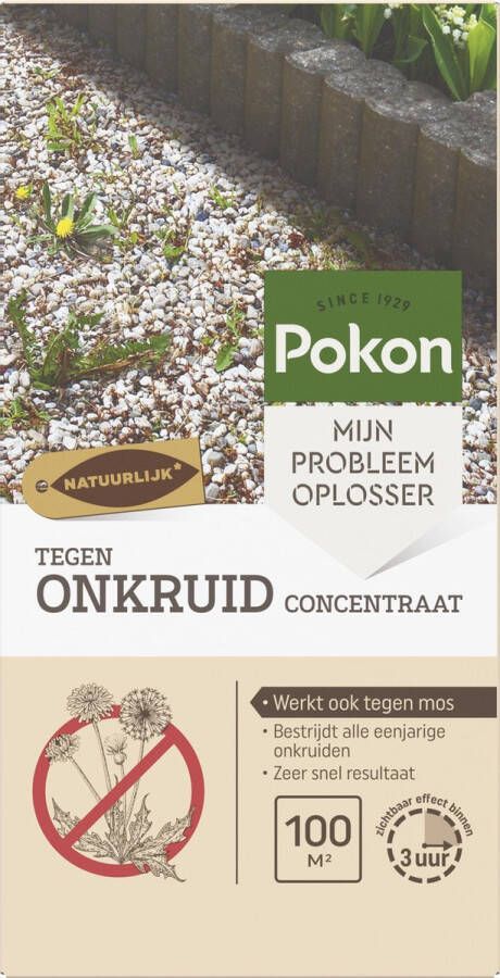 Pokon tegen Onkruid Concentraat 225ml Onkruidbestrijding 100% natuurlijk