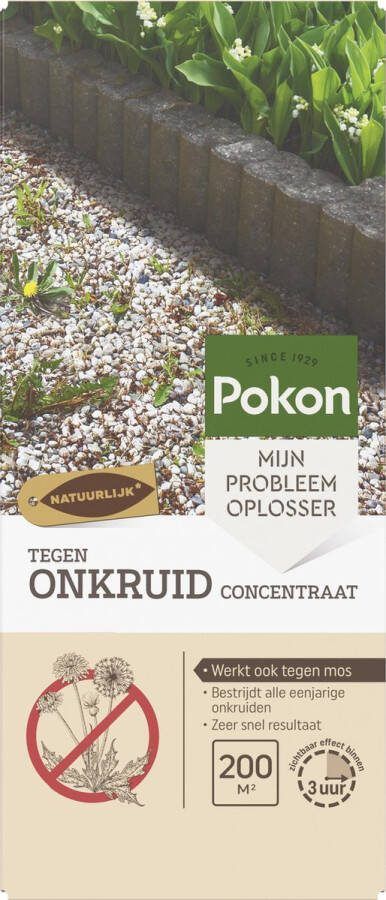 Pokon tegen Onkruid Concentraat 450ml Onkruidbestrijding 100% natuurlijk