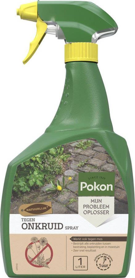 Pokon tegen Onkruid Spray 1l Onkruidbestrijding 100% natuurlijk