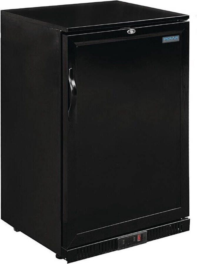 Polar G-Serie 900mm Barkoeling Enkele Deur 138L Zwart GL015 Horeca & Professioneel