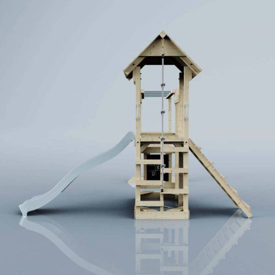 PolarPlay speeltoren Karlskrona met 220 cm glijbaan ijsblauw