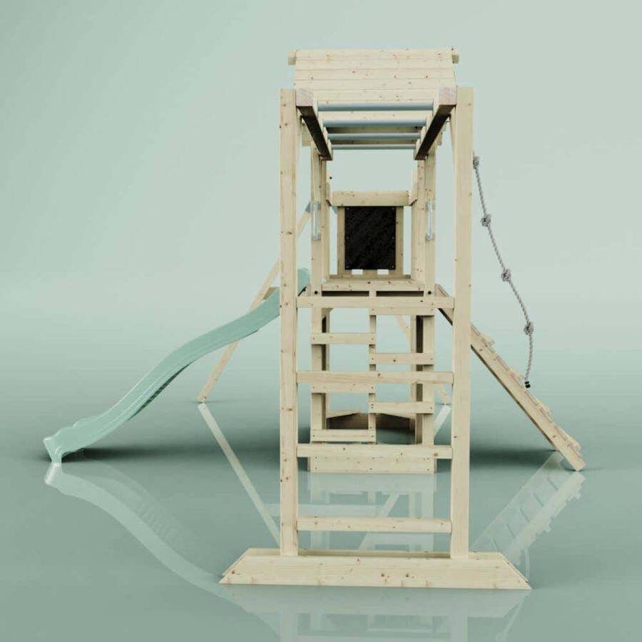 PolarPlay speeltoren Strömsund met 220 cm glijbaan mintgroen