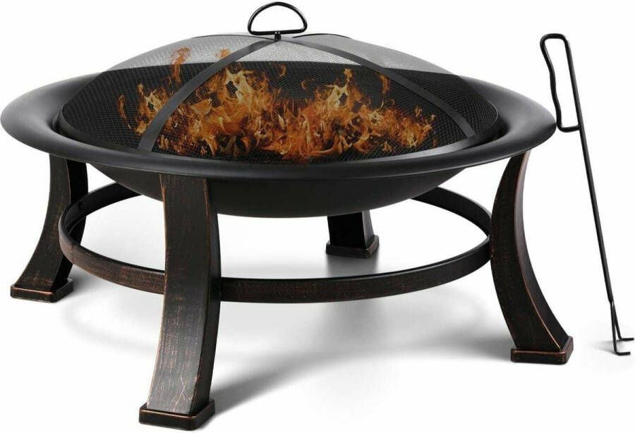 Polaza ️ Vuurkorf BBQ Grill Houtskool Haard Outdoor Tuin 76x76x46CM
