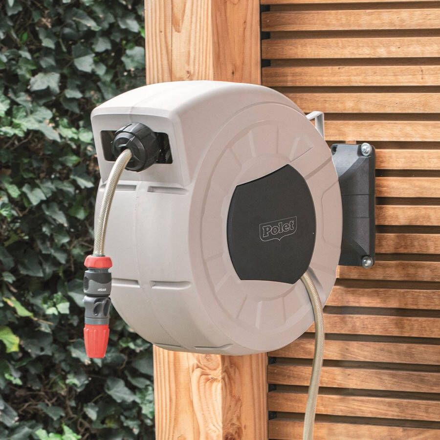 Polet K-J Dier en Tuin.nl Polet Wandslangbox 25m + aansluitstuk