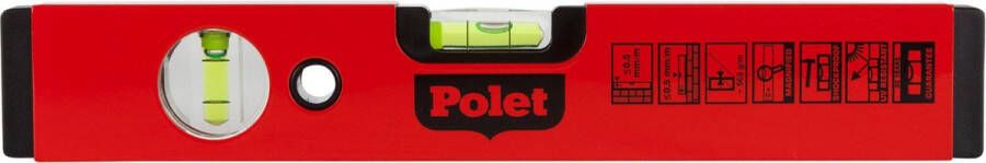 Polet Waterpas Aluminium 2 libellen 30cm