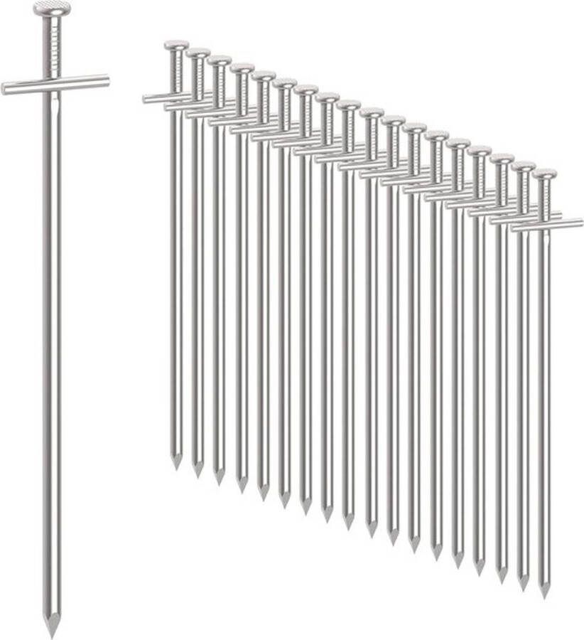 PolkaHome 10-inch Stalen Tentharingen Set van 50 Anti-roest 23 cm Camping & Outdoor Rotsgrondharingen Diameter 6 mm Voortent