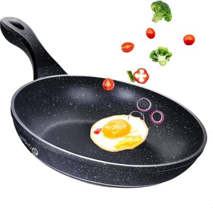 PolkaHome 28 cm braadpan met antiaanbaklaag geschikt voor inductie en alle warmtebronnen
