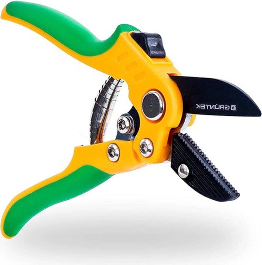 PolkaHome Aambeeld snoeischaar 220 mm voor stekken tot Ø25 mm bovenste blad SK5 Teflon-gecoat ergonomische soft-touch handgrepen