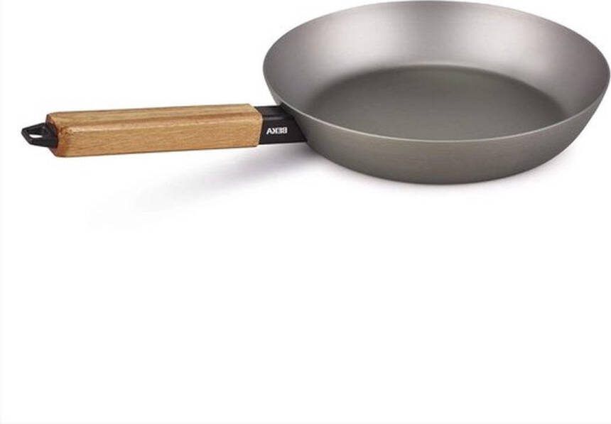 PolkaHome Braadpan staal 20 cm Nomad Duurzame kookpan met deksel