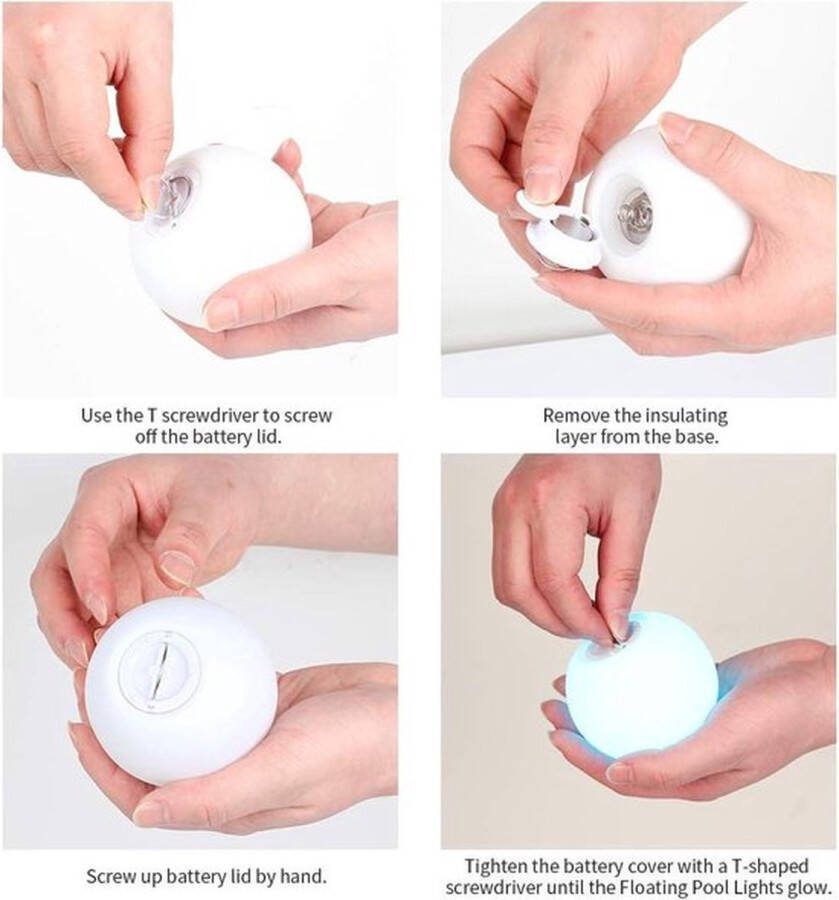 PolkaHome Drijvend Zwembad Licht LED Spa Licht Waterdicht RGB 16 Kleur Veranderende Nachtlampje Kids Gift Bruiloft Partij Hot Tub Huis Decor