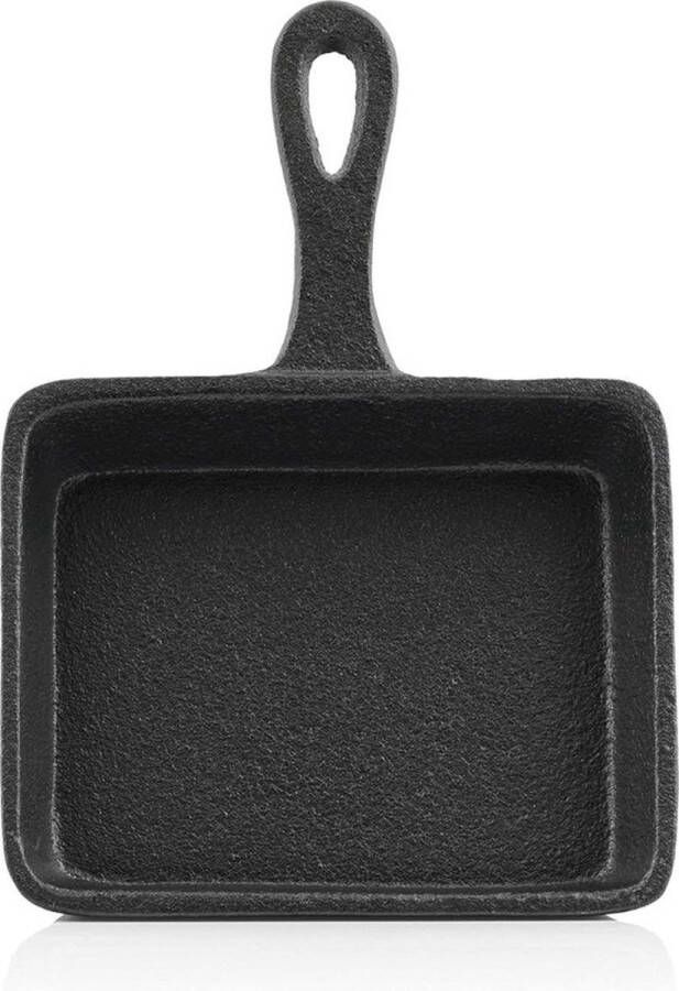 PolkaHome Gietijzeren raclette pannetjes (6 stuks) 12 5 x 18 cm reeds ingebrand preseasoned reservepannetjes voor raclette serveerpannetjes grillaccessoires gietijzeren pan grillpan
