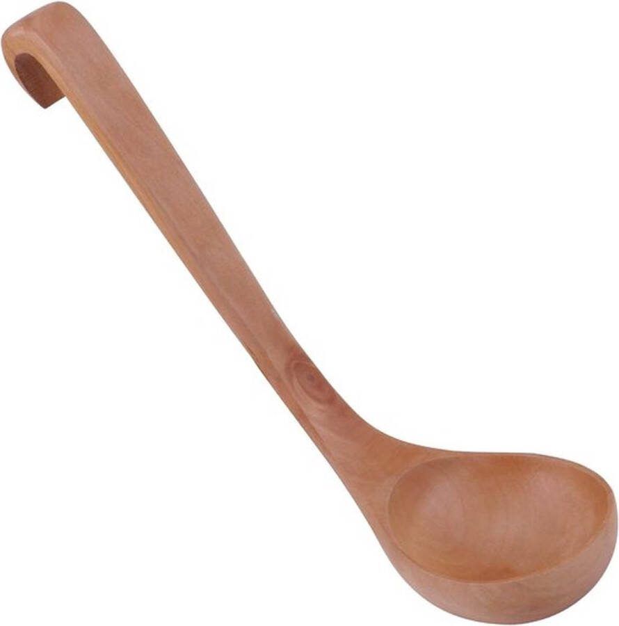 PolkaHome Houten soeplepel houten pollepel houten sauslepel natuurlijke houten soeplepel paplepel 11 inch