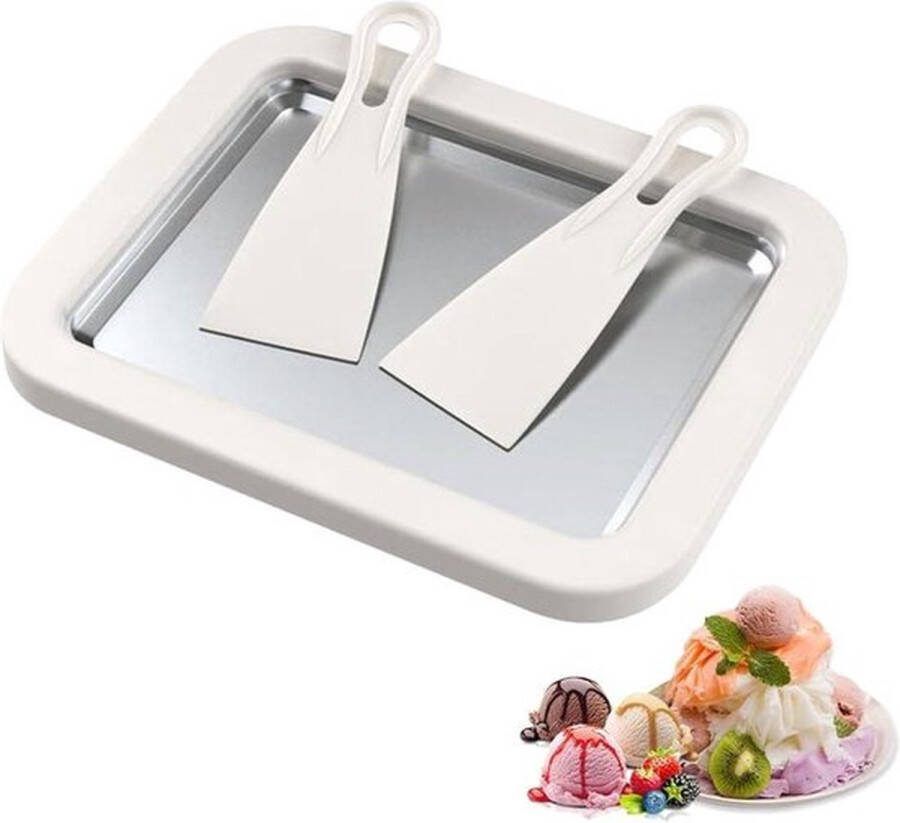 PolkaHome IJsmachine creammaker wit compact formaat voor heerlijk zelfgemaakt ijs
