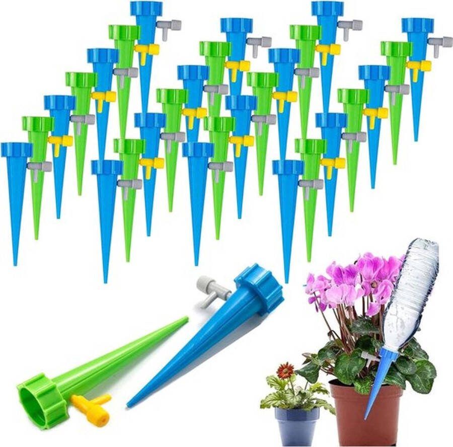 PolkaHome Irrigatiesysteem 30 stuks automatische irrigatieset micro druppelirrigatieset instelbaar voor het besproeien van tuinplanten bloemen irrigatie kamerplanten irrigatie vakantie