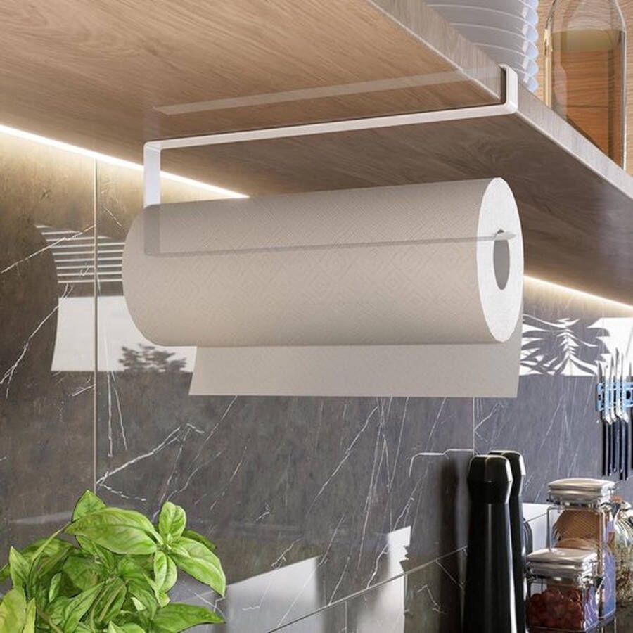 PolkaHome Keukenrolhouder (wit)