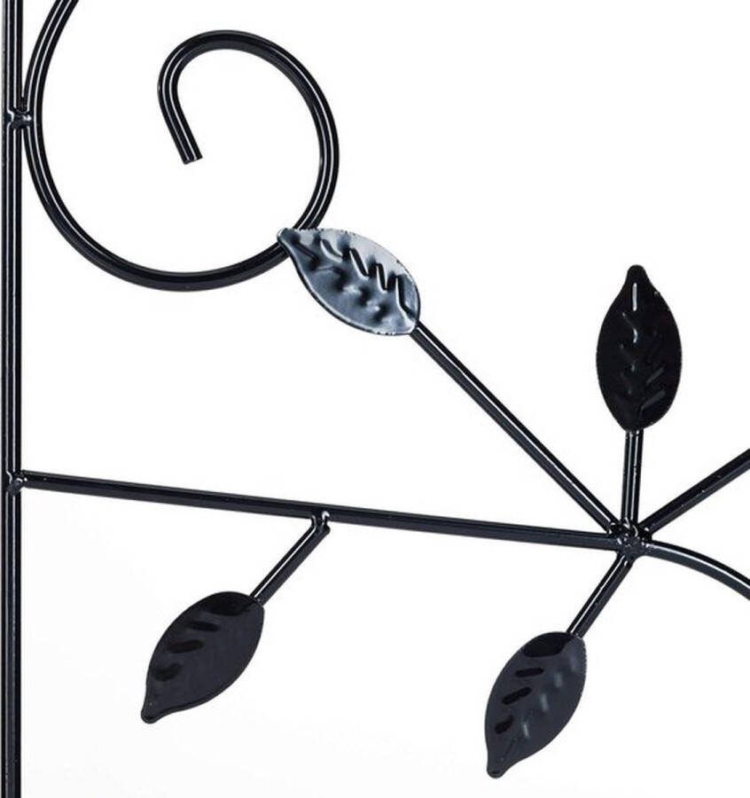 PolkaHome Plantenklimrek vogel metaal rankhulp klimhulp voor planten 120 x 40 cm zwart robuust design online kopen Klimrek planten