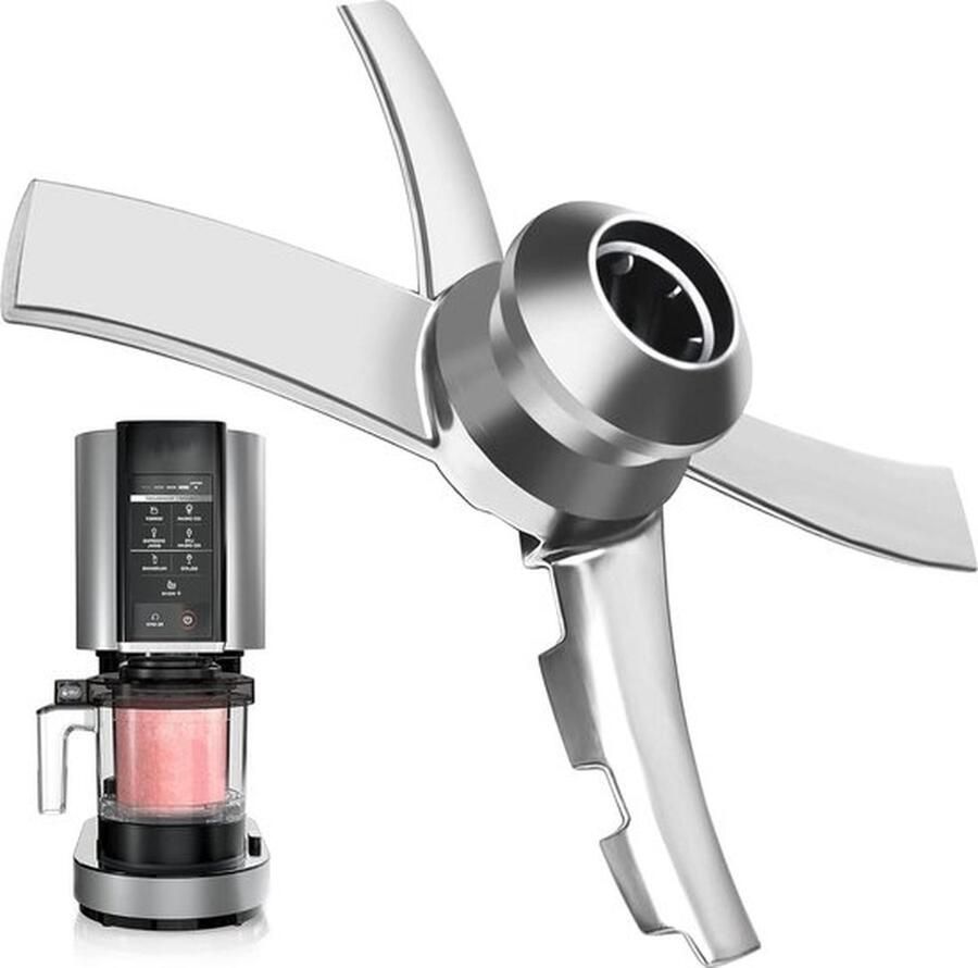 PolkaHome IJsme-messen voor Ninja Creami NC300-serie reserve-accessoires roestvrij staal compatibel met NC299AMZ NC301 CN305A CN301CO ijsmachine accessoires