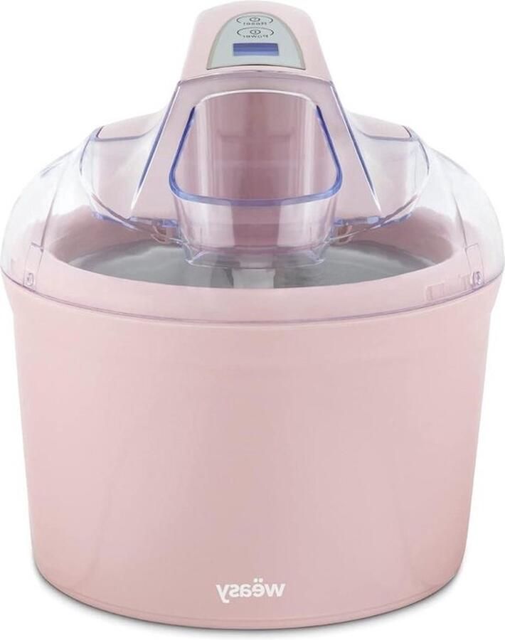 PolkaHome Softijs Sorbet Roomijs Vriesyoghurt Programmeerbare Timer Uitneembare Kom Roze