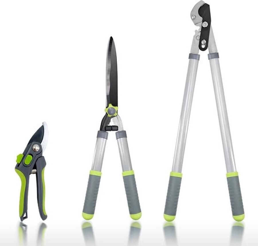 PolkaHome Tuinschaar set Heavy Duty boomscharen en professionele heggenschaar boom- en struikverzorgingsset