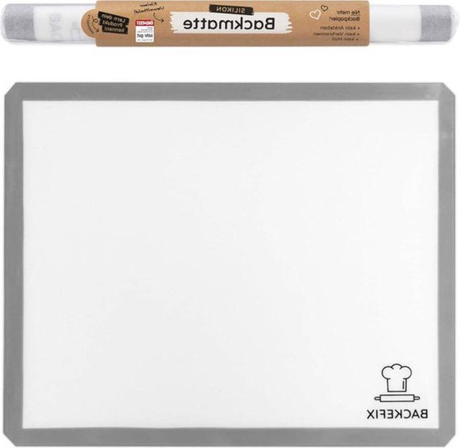 PolkaHome Siliconen bakmat herbruikbaar duurzaam bakfolie bakken zonder bakpapier en vet (40x30cm)
