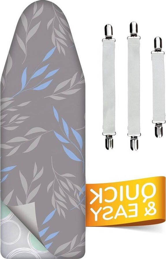 PolkaHome Turbo strijkplankovertrek 120 x 45 Extra dik XL 5 maten Made in Germany strijkplankhoes