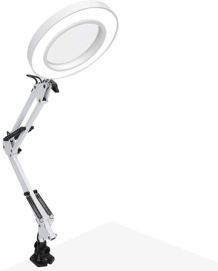 PolkaHome Verstelbare USB-cliplamp met Klem Helderheid LED Bureaulamp voor Nail Art en Cosmetische Make-up make up tafel